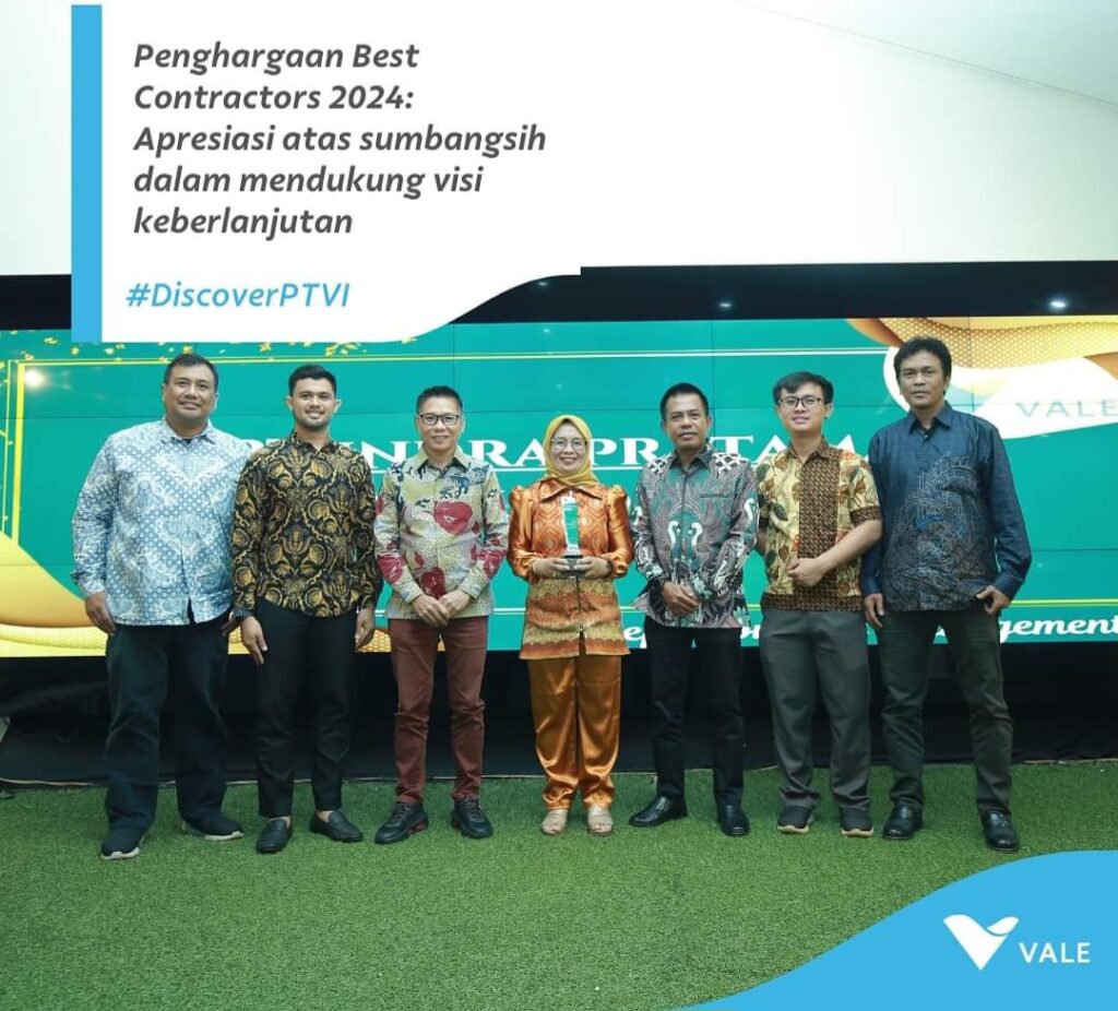 PT Vale Beri Penghargaan kepada 10 Kontraktor Terbaik