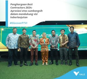 PT Vale Beri Penghargaan kepada 10 Kontraktor Terbaik