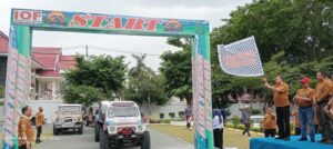 Kajati Sulteng Lepas 100 Peserta Fun Offroad, Bakti Sosial hingga Berbagi Sembako di Donggala