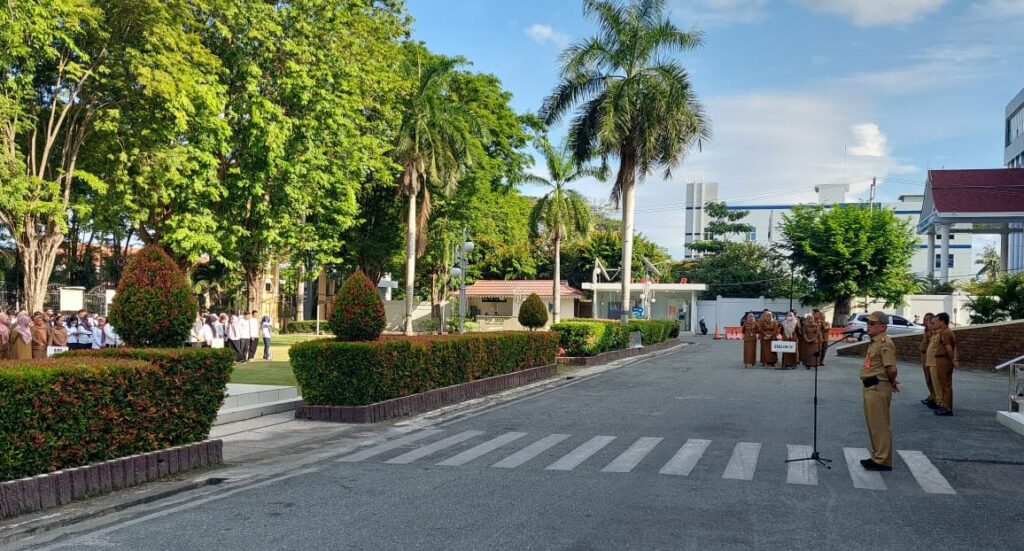 Apel Pagi Lingkup Sekretariat Kantor Gubernur Sulteng, Berikut Penyampaian Asisten Rudi