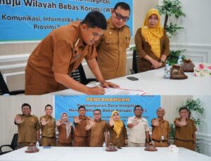 Diskominfo Santik Sulteng Canangkan Zona Integritas Wilayah Bebas Korupsi