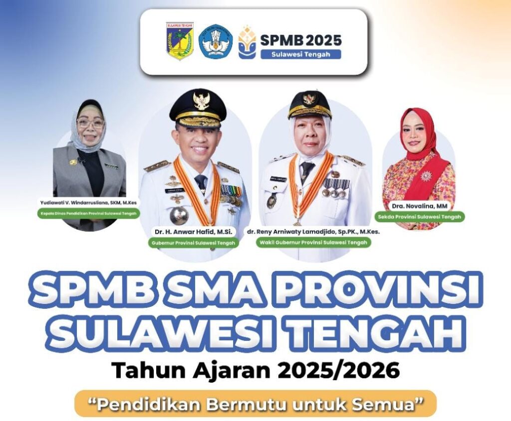 Disdik Sulteng Umumkan Pendaftaran SPMB 2025 Mulai Pekan Depan