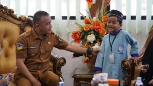 Sambutan Ceria Wali Kota Palu Terima Kunjungan Murid TK Islam Terpadu