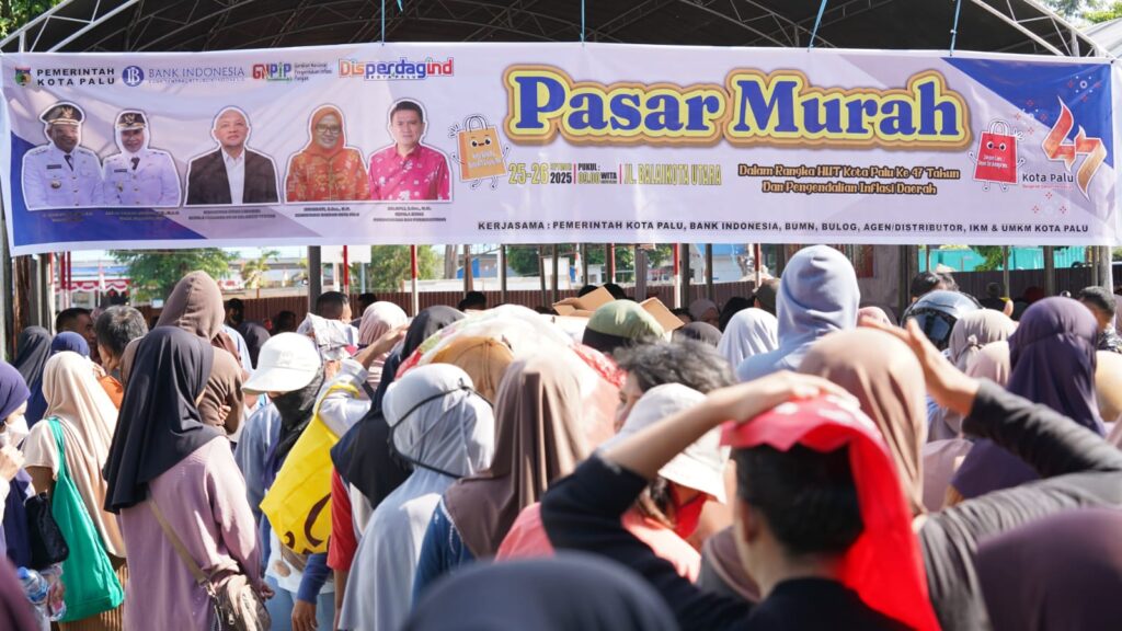 Sambut HUT Kota Palu, Pemkot Selenggarakan Pasar Murah
