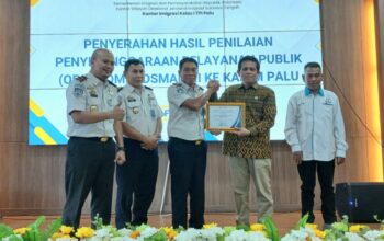 Kanim Palu Raih Opini “Sangat Baik” dari Ombudsman RI