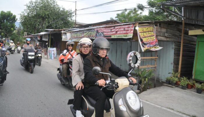 Naik Sepeda Motor, Wali Kota Palu Susuri Wilayah Kelurahan Tondo