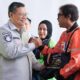 Dukung Polantas Menyapa, Jasa Raharja Edukasi Komunitas Ojol di Pontianak