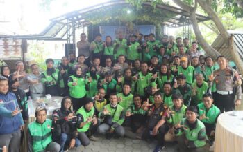 Jasa Raharja Sulawesi Tengah Edukasi Driver Ojol Tertib Berlalu Lintas