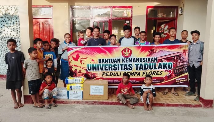 Merawat Solidaritas, Untad Kembali Salurkan Donasi untuk Korban Gempa NTT
