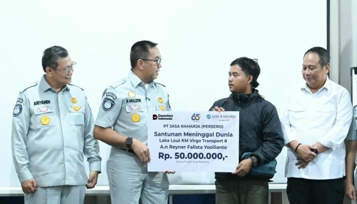 Kurang 24 Jam, Jasa Raharja Serahkan Santunan Ahli Waris Korban KM Virgo