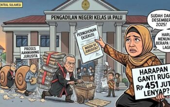 Dipertanyakan, Lambannya Tindak Lanjut Eksekusi di PN Palu
