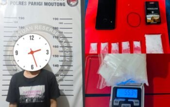 Bisnis Haram, Pria di Mepanga Parimo Dibekuk Bawa Puluhan Gram Sabu