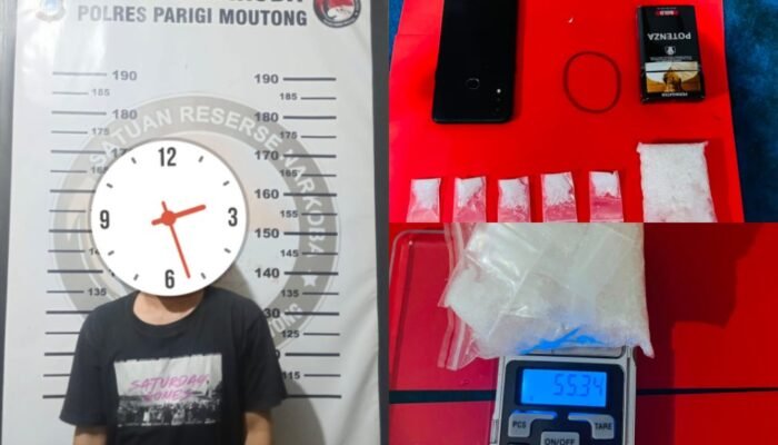Bisnis Haram, Pria di Mepanga Parimo Dibekuk Bawa Puluhan Gram Sabu