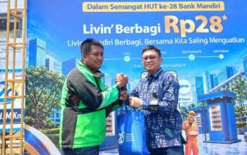 Bank Mandiri Aksi Sosial Serentak hingga Edukasi Transaksi Digital Rayakan HUT