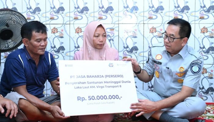 Tiga Ahli Waris Korban KM Virgo Terima Santunan dari Jasa Raharja