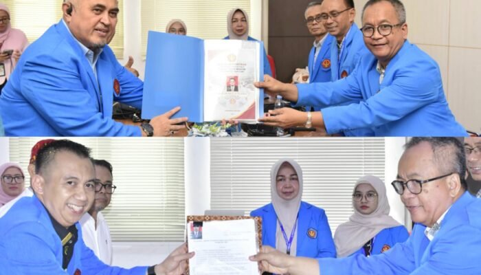 Prof Khairil – Prof Amar Kompak Daftar Pilrek Untad di Hari Jumat